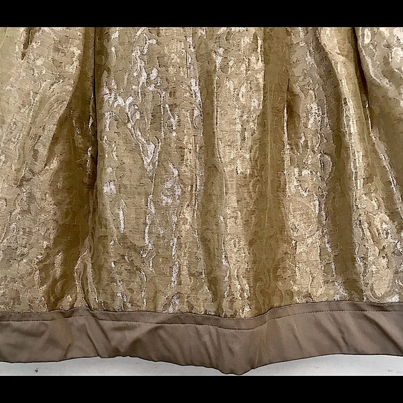 Philosophy Di Alberta Ferretti Gold Brocade Skirt - Picture 4 of 9